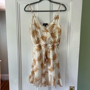 Aakaa Brown Leaf Dress